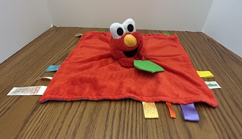 Bright Starts Sesame Street Snuggle with Elmo Lovey Security Blanket Teether Toy
